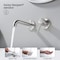 Kibi Circular Single Handle Wall Mounted Bathroom Sink Faucet, Brushed Nickle KBF1023BN - alternate 9